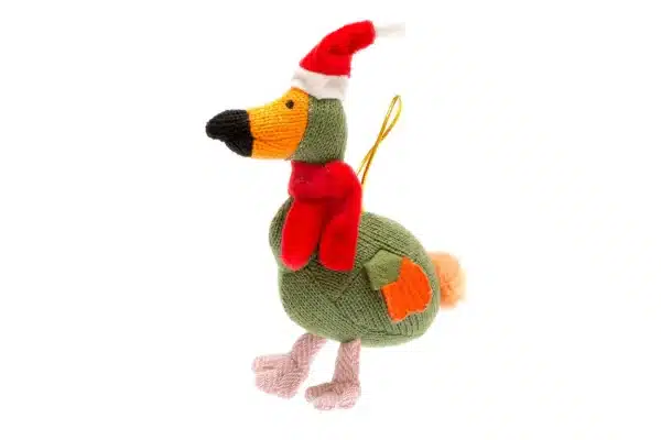 knitted dodo christmas decoration