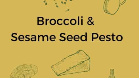 broccoli and sesame seed pesto