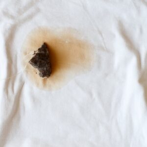 tea stains on clothes